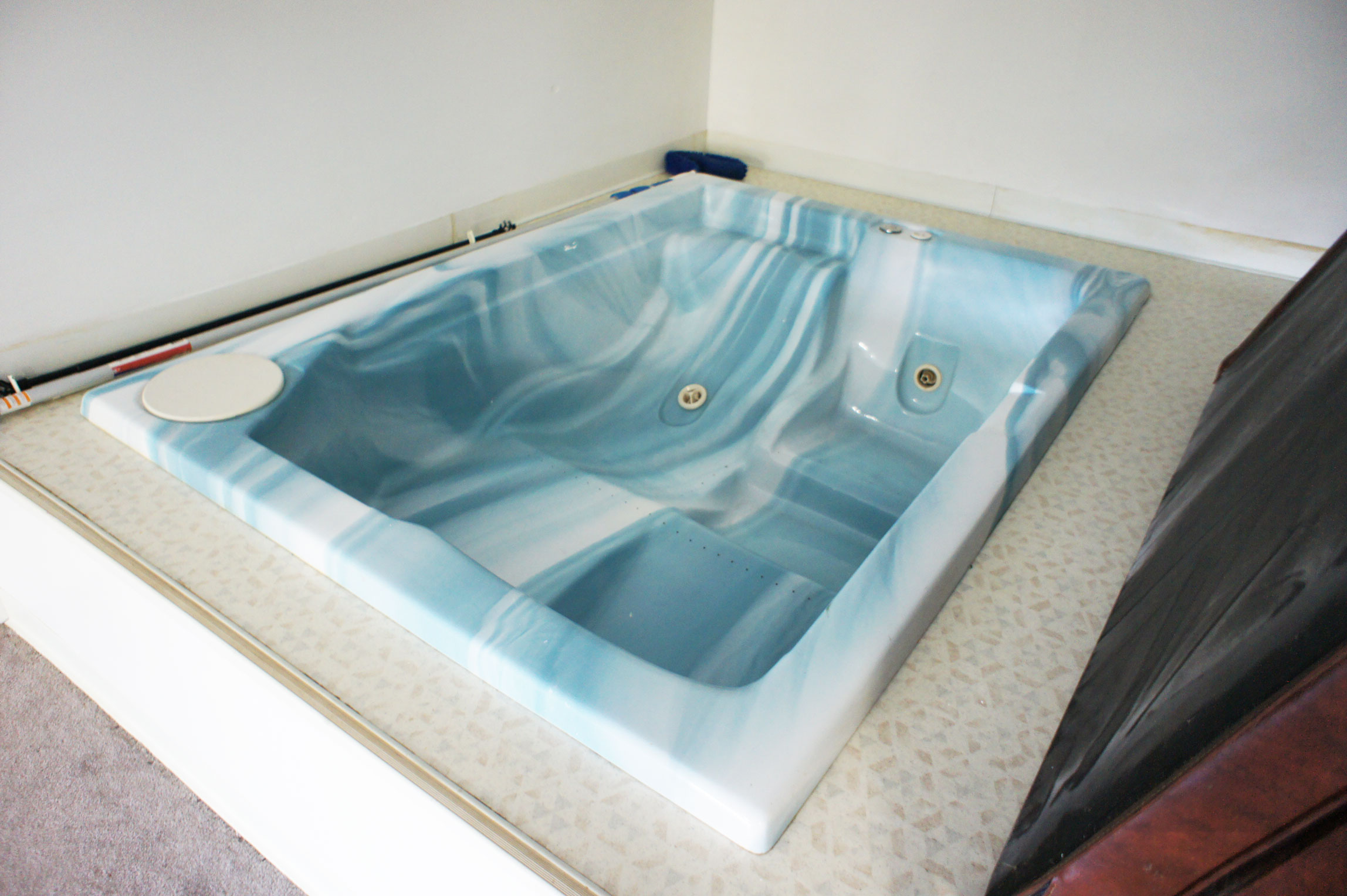 basement hot tub