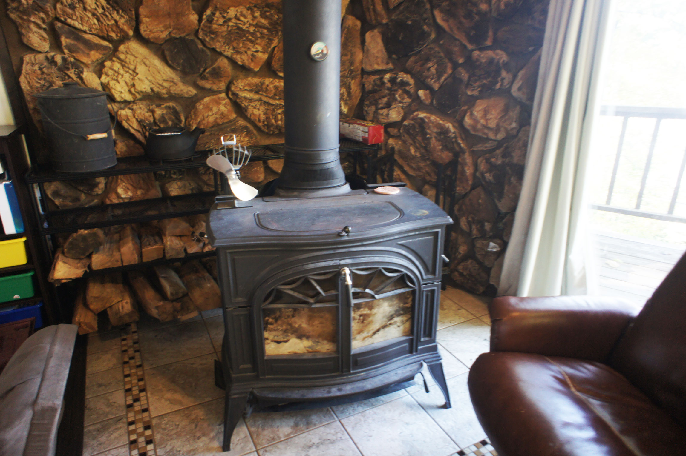 wood stove
