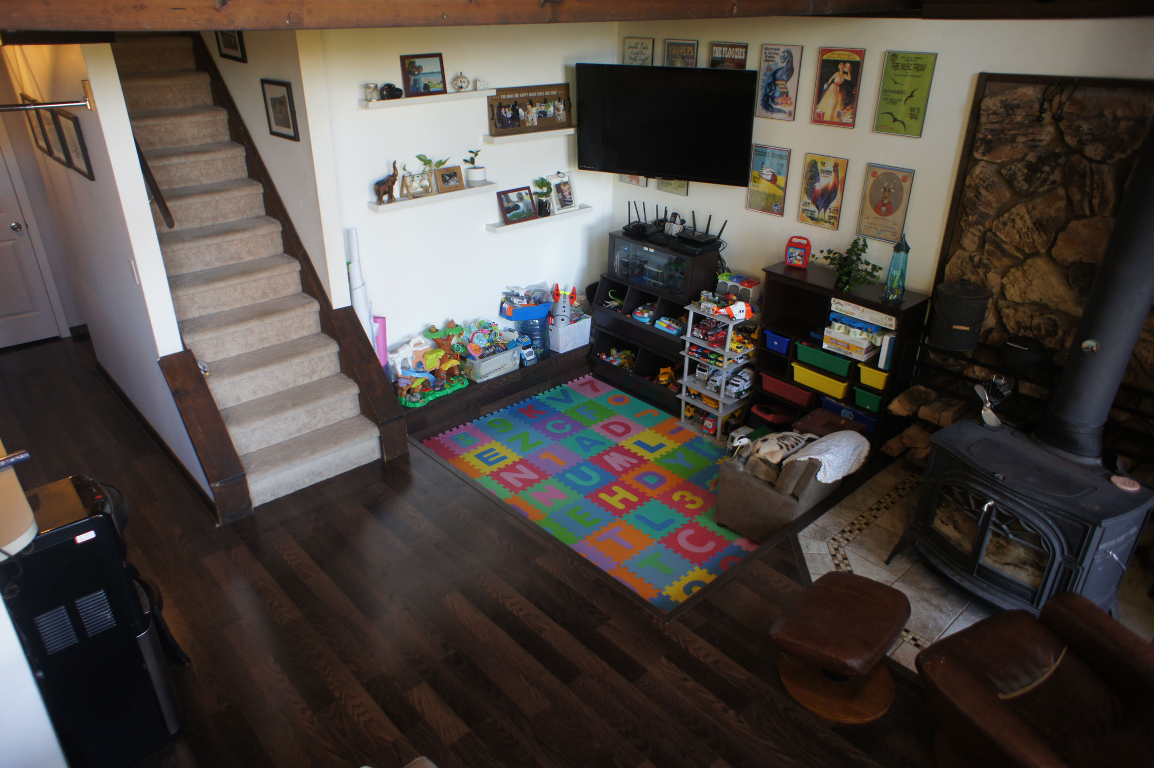 sunken living room