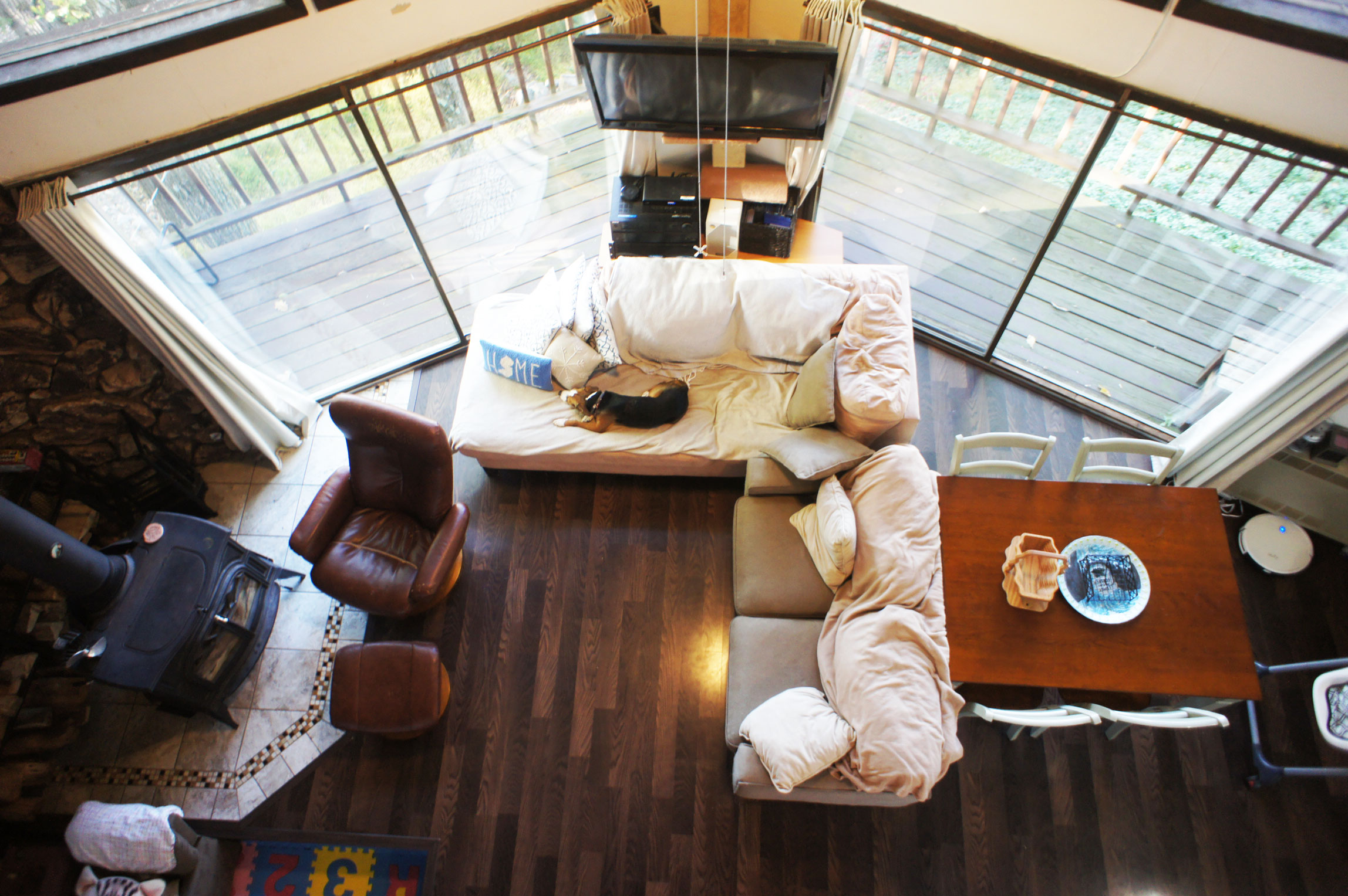 great room from loft